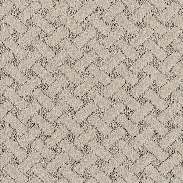 Home Decorators Collection Sharp Perception Chic Gray 37 oz. Polyester Pattern Installed Carpet