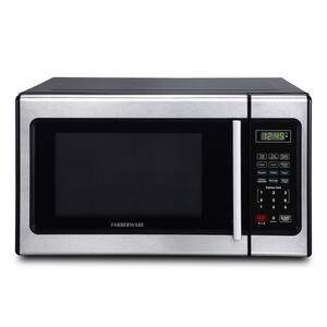 Classic 0.9 cu. Ft. Countertop Microwave in Stainless Steel