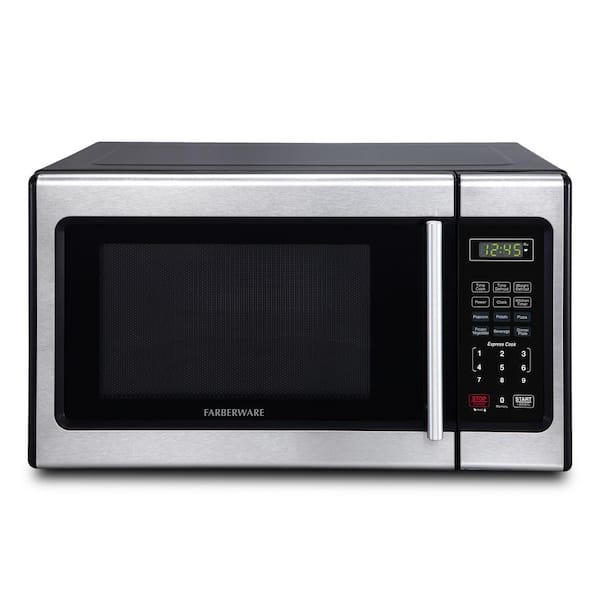 Farberware Classic 0.9 cu. Ft. Countertop Microwave in Stainless Steel