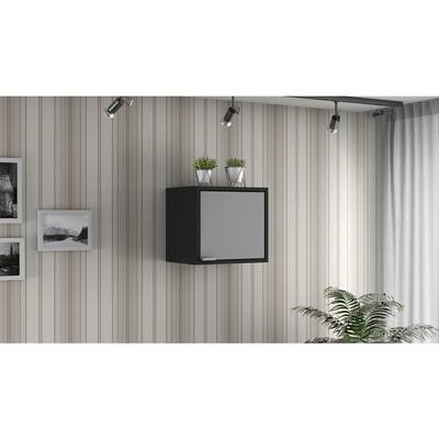 Smart Steel 1-Shelf Wall Mounted Garage Cabinet in Black (14 in W x 13 in H x 11 in D)