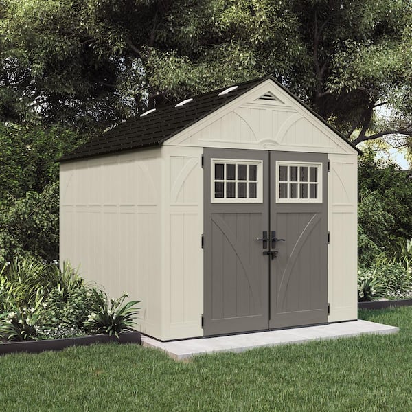 Suncast Tremont 8 ft. 4-1/2 in. x 10 ft. 2-1/4 in. Plastic Storage Shed