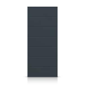 42 in. x 84 in. Hollow Core Charcoal Gray Stained Composite MDF Interior Door Slab