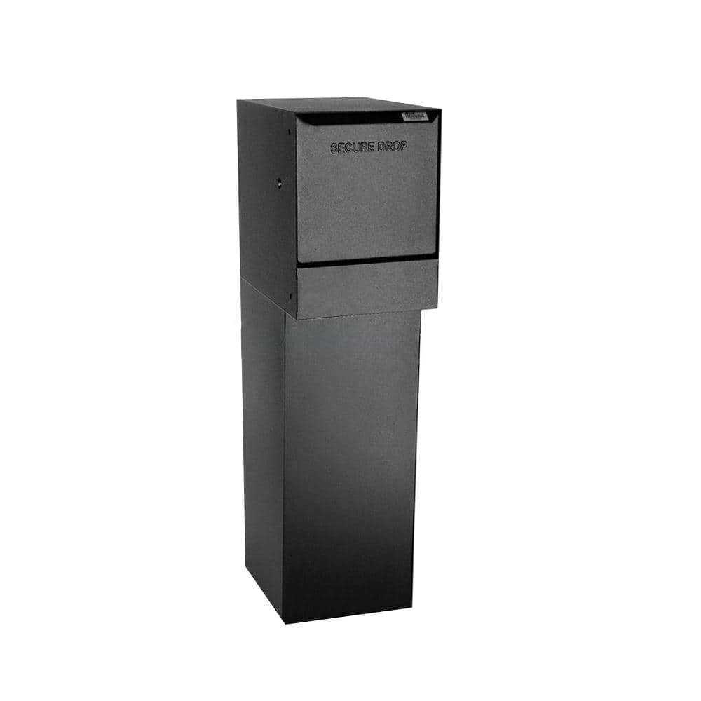 dVault Black Package Drop Vault WallMount (Top only) Mailboxes DVWM0062S1 The Home Depot