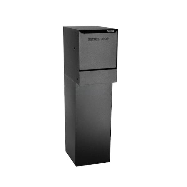 dVault Black Package Drop Vault Wall-Mount (Top only) Mailboxes