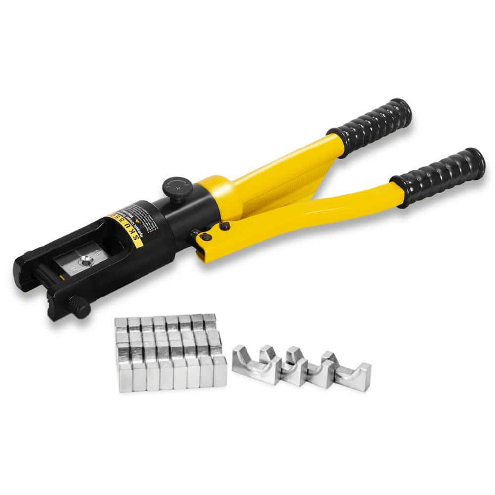 R HFS 16 Ton Hydraulic Wire Terminal Crimper Battery Cable Lug Crimping Tool
