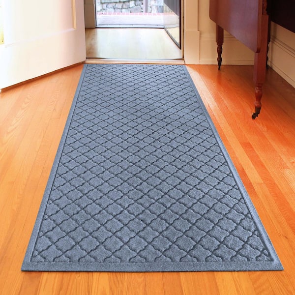WaterHog Cordova Bluestone 35 in. x 85 in. PET Polyester Door Mat