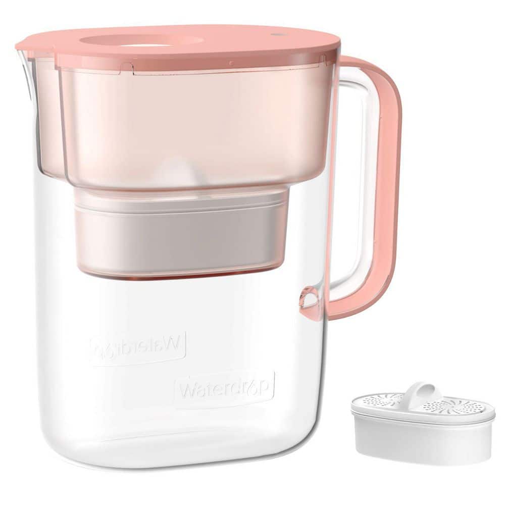 Water Filter Pitcher with 1+1 Filters, 200 Gal. Long-Life, 10-CUp, NSF Certified, Reduces PFOA/PF, Pink price history on PriceWatchPro