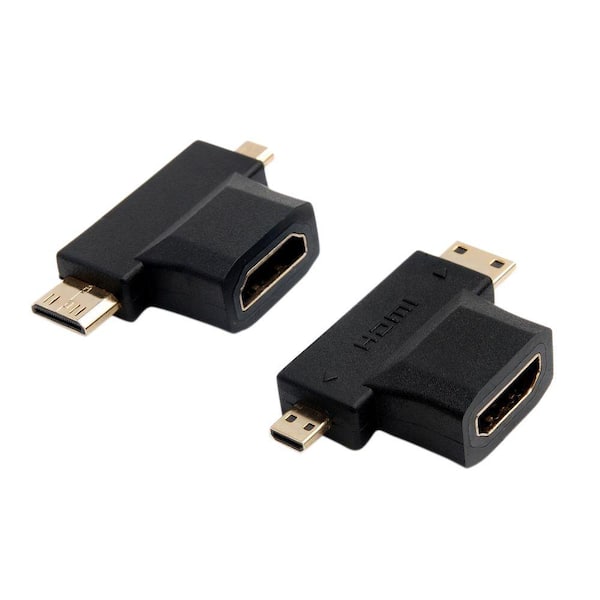 GearIt HDMI Female to Micro HDMI Male and Mini HDMI Male Connector Converter