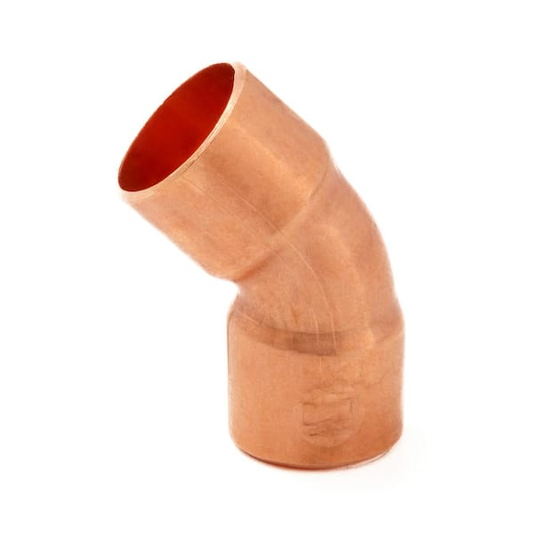 Everbilt 1/2 in. Copper Pressure 45-Degree Cup x Cup Elbow Fitting