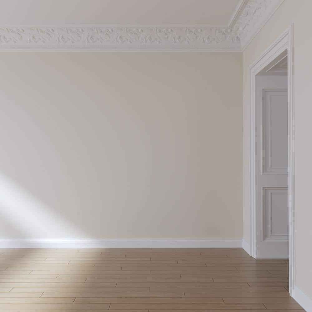 Kinsley White Polyurethane Crown Moulding 94.5" Length