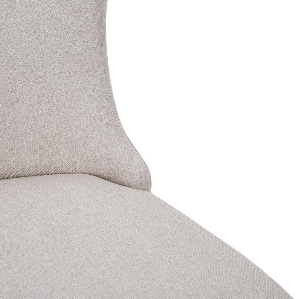 Helena Cream and Gray Upholstered Parsons Dining Chair