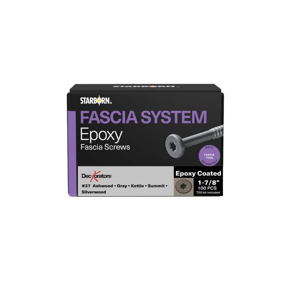 "#10 x 1-7/8 in. Star Flat Head Epoxy Coated Steel Fascia Composite Deck Screws Gray #37 (100-pieces)" price history on PriceWatchPro