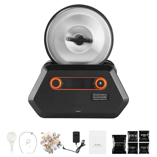 Rock Tumbler Kit, 4 lbs. Rock Polishing Kit, 9 Speed Settings 9-Day Polishing Timer Stone Polishing Kit, Rock Polisher