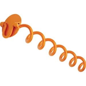 16 in. Folding Ring Spiral Ground Anchor for Yard