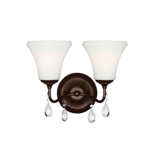 Generation Lighting West Town 2-Light Burnt Sienna Wall Sconce