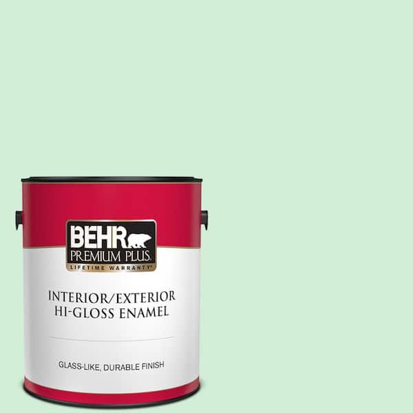 BEHR PREMIUM PLUS 1 gal. #P400-2 End of the Rainbow Hi-Gloss Enamel Interior/Exterior Paint