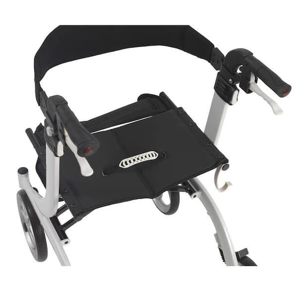 Drive Medical Nitro Euro Style Rollator Rolling Walker, White