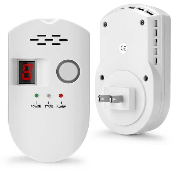 Plug-in Natural Gas Leak Detector, Propane Natural Gas Detector for Home Kitchen RV for LPG, LNG, Methane