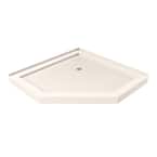 SlimLine 38 in. x 38 in. Neo-Angle Shower Tray in Biscuit