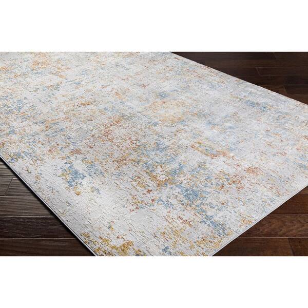 Carmel Rust Modern Abstract 7 ft. x 10 ft. Area Rug
