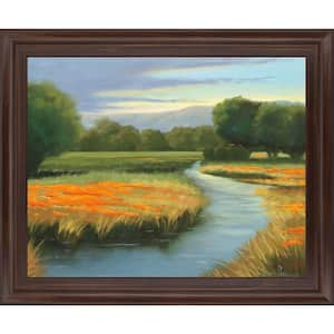 28 in. x 34 in. "California Orange" By Julie Peterson Framed Print Wall Art