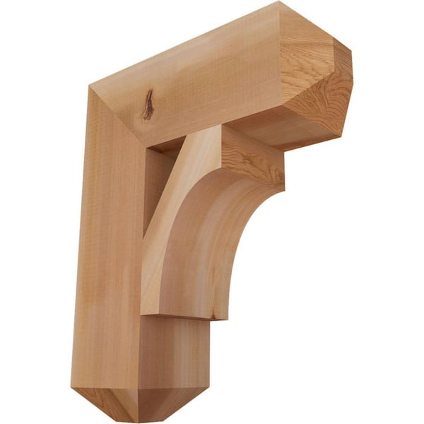 Ekena Millwork 5.5 in. x 22 in. x 18 in. Western Red Cedar Westlake Craftsman Smooth Bracket