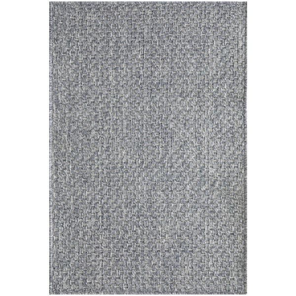 Tulum Denim 2 ft. x 3 ft. All-Over Design Contemporary Area Rug