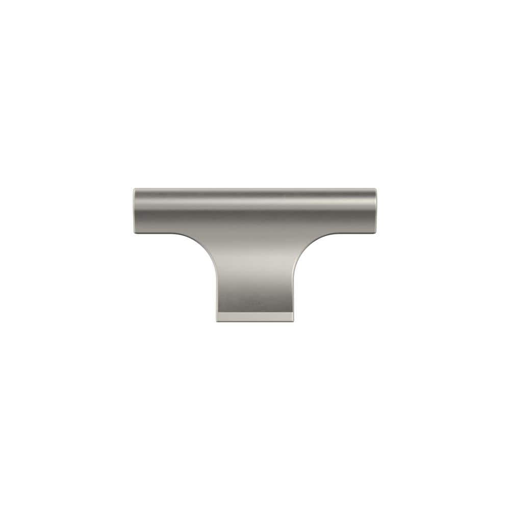 Satin Nickel 2" T-Handle Cabinet Knob with Mounting Hardware