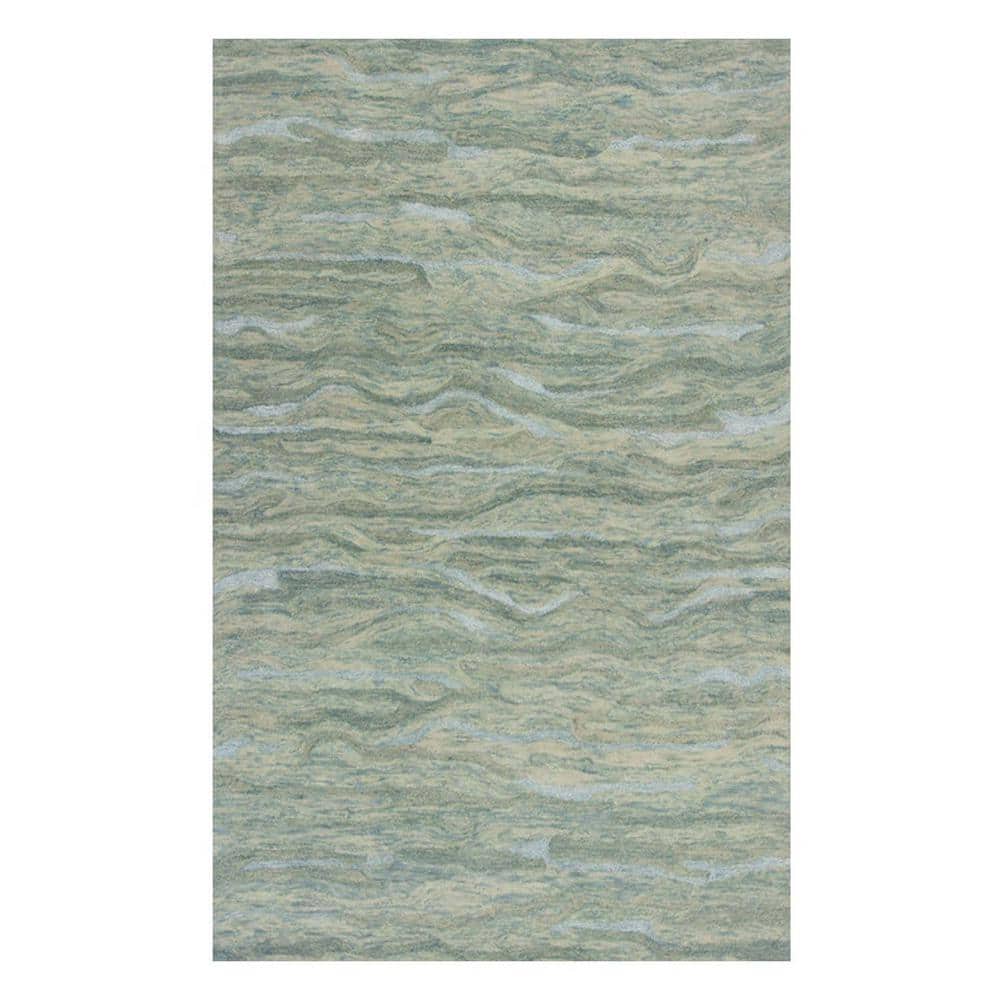Reviews for HomeRoots Josephine Seafoam 3 ft. x 5 ft. Rectangle Wool