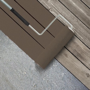 1 gal. #N220-6 Landmark Brown Textured Low-Lustre Enamel Interior/Exterior Porch and Patio Anti-Slip Floor Paint