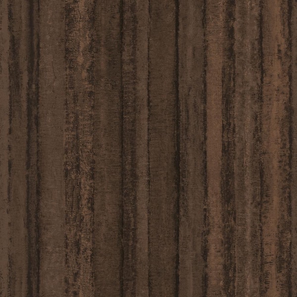 Unbranded Ambiance Copper/Brown Textured Nomed Stripe Vinyl Non-Pasted Wallpaper (Covers 57.75 sq.ft.)