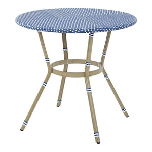 Pitcairn Round Aluminum Counter Height Outdoor Dining Table