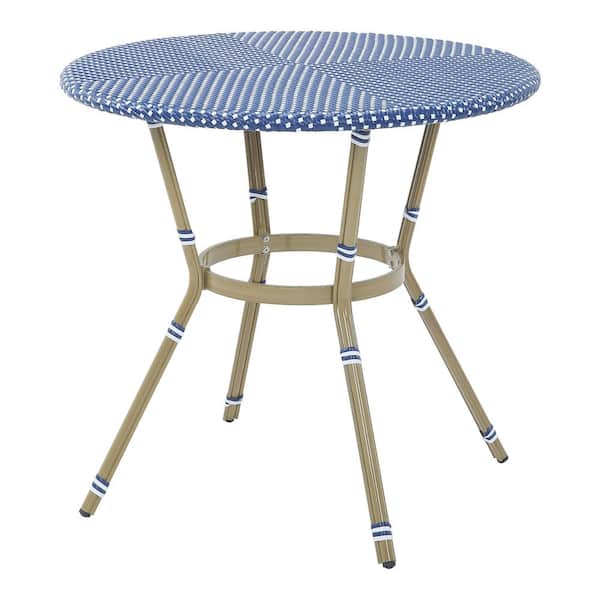 Furniture of America Pitcairn Round Aluminum Counter Height Outdoor Dining Table