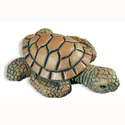 Caribe 2-3/16 in. Green/Brown Turtle Cabinet Knob
