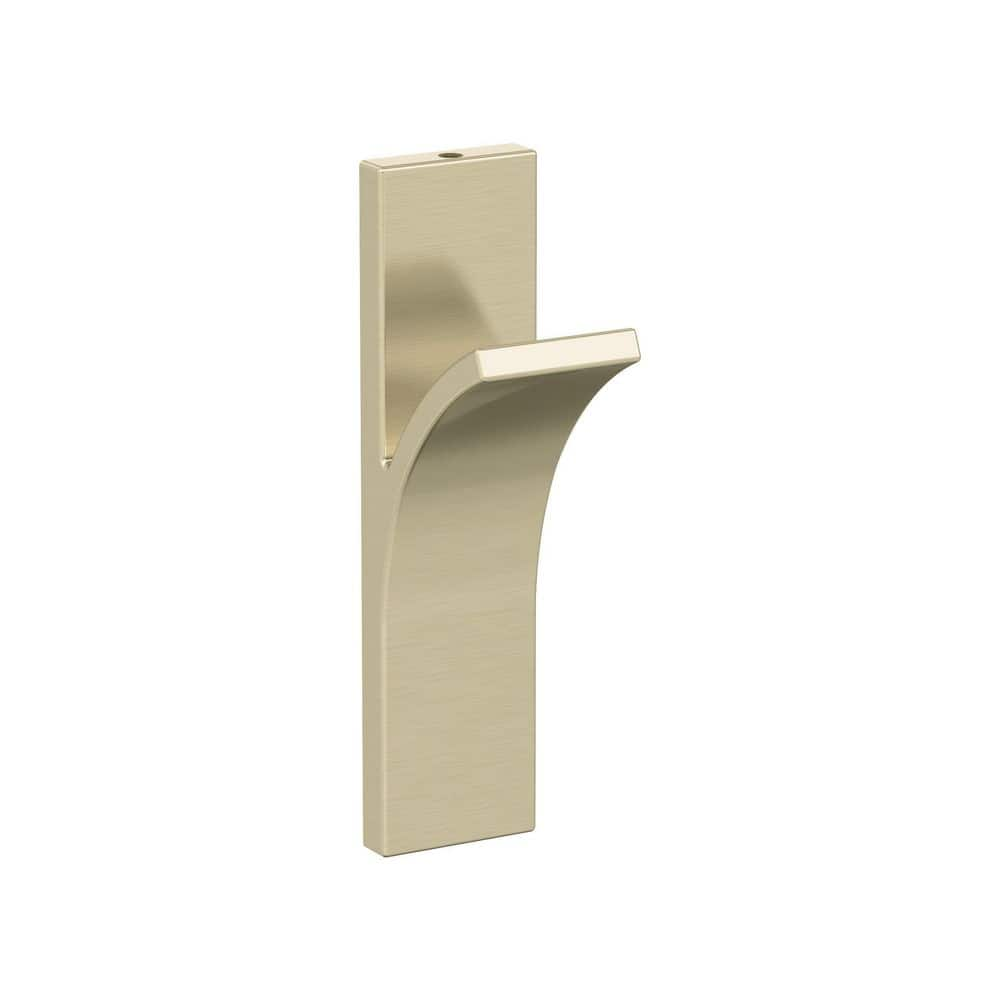 Amerock Apex 5-1/8 in. L Golden Champagne Single Prong Wall Hook ...