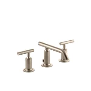 Purist 2-Handle 8 in. Widespread Bathroom Faucet with Low Lever Handles and Low Spout in Vibrant Brushed Bronze