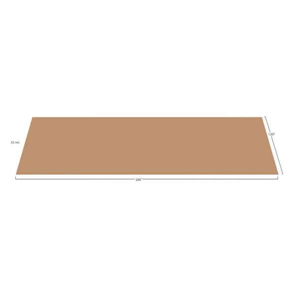 G-Floor Coin 10 ft. x 24 ft. Sandstone Commercial Grade Vinyl Garage Flooring Cover and Protector