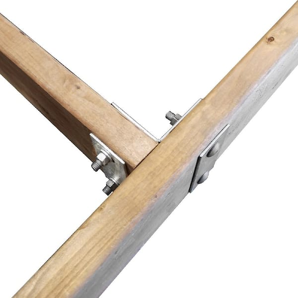 5 in. x 2.5 in. x 1/8 in. HDG Back Plate