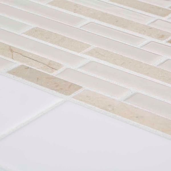 Apollo Tile Skosh Rainbow White 11-1/2-in x 11-1/2-in Glossy Glass Uniform Squares Floor and Wall Tile (18.69-sq. ft/ Carton)