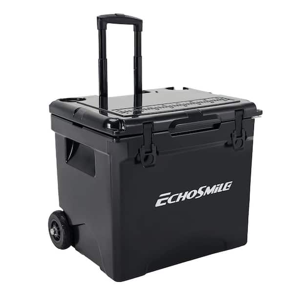 45 qt. Food & Beverage Chest Cooler, Insulated Ice Box With Wheels