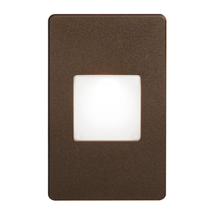 Single Light Bronze LED Indoor or Outdoor Step / Wall Lantern Sconce