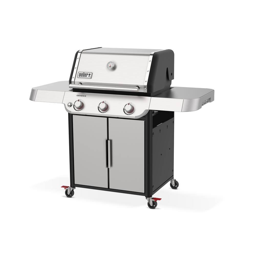 Stainless Steel 3-Burner Propane Grill with Rotisserie