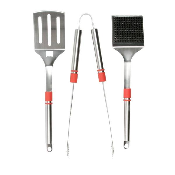 Charcoal Companion Stainless Steel BBQ Tool Set (3-Piece)