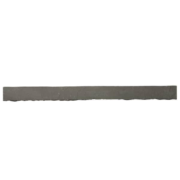 2-1/4 in. x 3-3/4 in. x 4 ft. Gray, Polyurethane Faux Stone Trim, Pack of 4