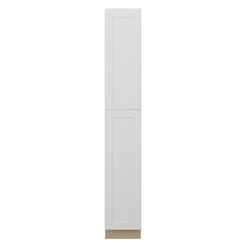 Norfolk Shaker 15 in. W x 96 in. H x 24 in. D in Painted White Plywood Asse