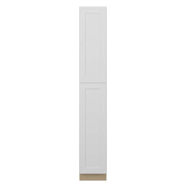 Norfolk Assembled 15 in. W x 96 in. H x 24 in. D Plywood Pantry Cabinet in Painted White