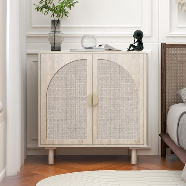 2 door cabinet, Suitable for Bedroom, Living Room, Study in Natural