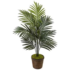 Indoor Kentia Palm Artificial Tree in Coiled Rope Planter