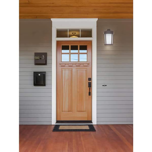 Sedona 1-Light Bronze LED Outdoor Wall Lantern Sconce (1-Pack)