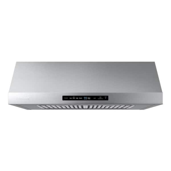 Samsung 30 in. 390 CFM (600 CFM Optional) Convertible Under the Cabinet Range Hood in Stainless Steel